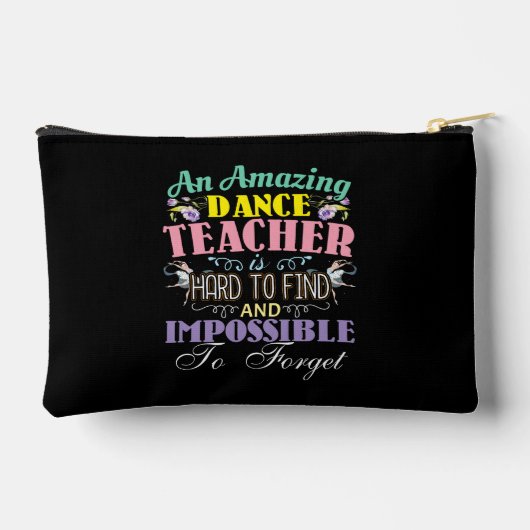 バレエ先生鑑賞 – 素晴らしい引用文 アクセサリーポーチ (裏面)