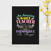 バレエ先生鑑賞 – 素晴らしい引用文 カード (黄色い花)