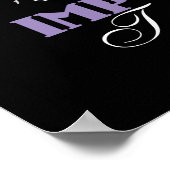 バレエ先生鑑賞 – 素晴らしい引用文 ポスター (角)