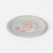 バレエ動物の水の紙吹雪の誕生日 ペーパープレート (アングル)