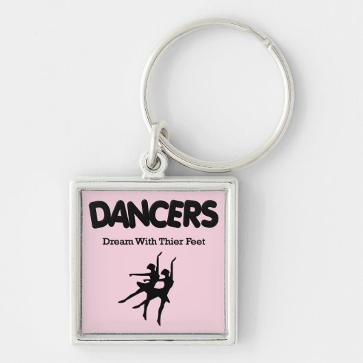 バレエ団が夢を見る足 キーホルダー (正面)