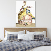 バレエ団のシルphs王妃の衣装 キャンバスプリント (インサイチュ (寝室))