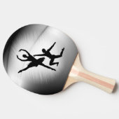 バレエ団のダンス 卓球ラケット (横)