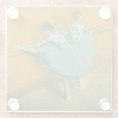 バレエ団のデガスバー ガラスコースター (裏面)