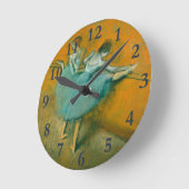 バレエ団のデガスバー ラウンド壁時計 (傾斜)