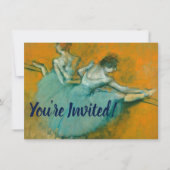 バレエ団のデガスバー 招待状 (正面)