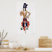 バレエ団のニジンスキーの衣装 ポスター (キッチン)