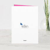 バレエ団の白鳥の孫娘は5歳の誕生日を飾った カード (裏面)