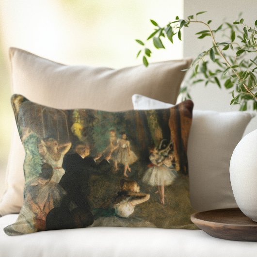 バレエ団の舞台上でのリハーサル,デガスアート アクセントクッション