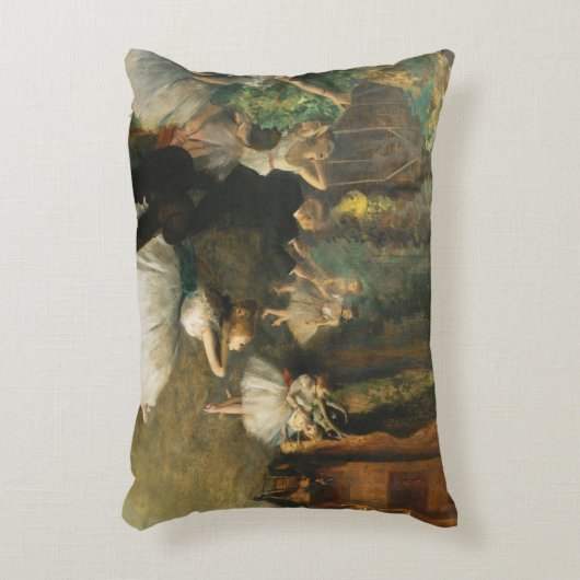 バレエ団の舞台上でのリハーサル,デガスアート アクセントクッション (正面(垂直))