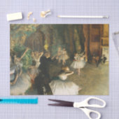 バレエ団の舞台上でのリハーサル，デガスアート 薄葉紙 (クラフト)