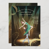 バレエ団ダンスリサイタル 招待状 (正面/裏面)