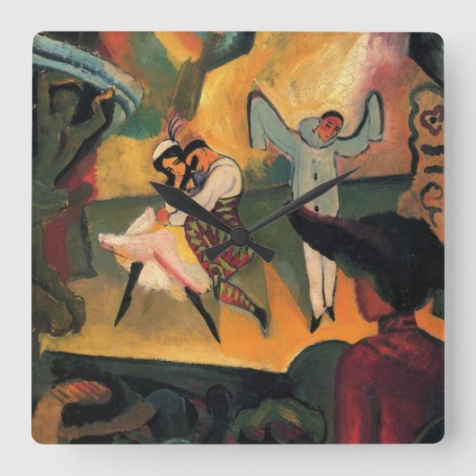 バレエ団ロシアの団、マック威厳があるス スクエア壁時計 (正面)