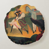 バレエ団ロシアの団、マック威厳があるス ラウンドクッション (裏面)