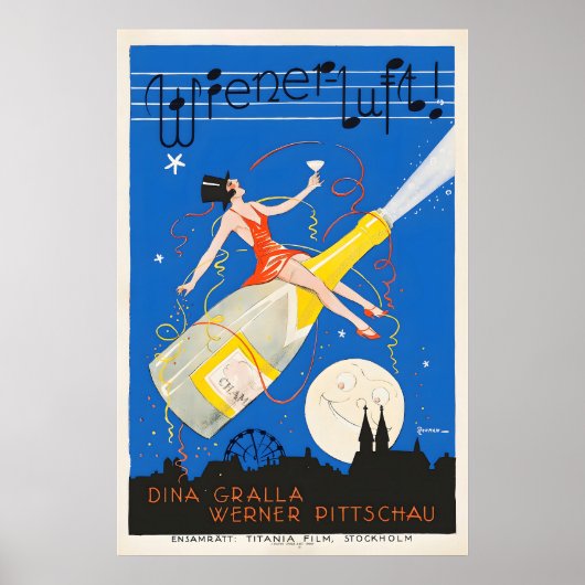 バレエ大公、ウィーナー・ルフト (1926) オーストリア ポスター (正面)