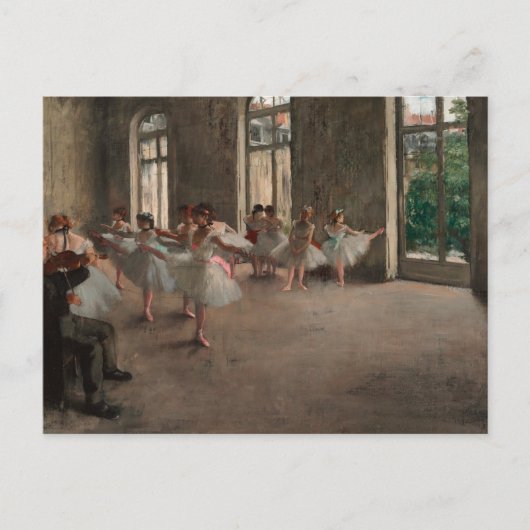 バレエ学校のダンサーEdgar Degas ポストカード (正面)