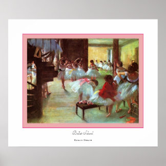 バレエ学校～ Edgar Degas ポスター