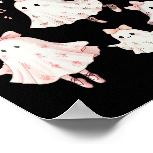 バレエ幽霊バレエ不気味ダンサーダンス先生ハ ポスター (角)