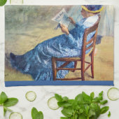 バレエ教室、エドガル・ドガによるダンスホール キッチンタオル (折り畳み)