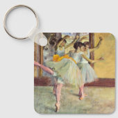 バレエ教室、ダンスホールby Edgar Degas キーホルダー (正面)