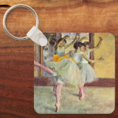 バレエ教室、ダンスホールby Edgar Degas キーホルダー (正面)