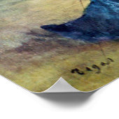 バレエ教室、ダンスホールby Edgar Degas ポスター (角)