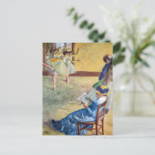 バレエ教室、ダンスホールby Edgar Degas ポストカード (スタンド正面)