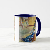 バレエ教室、ダンスホールby Edgar Degas マグカップ (正面右)
