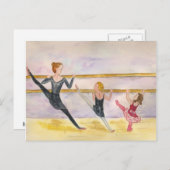 バレエ教室 ポストカード (正面/裏面)