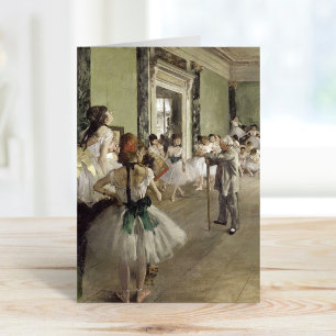 バレエ教室   Edgar Degas カード