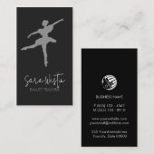 バレエ教師のダンス 名刺 (正面/裏面)