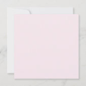 バレエ服スクエアカード – 淡いピンク背景 カード (裏面)