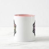 バレエ模様（スペクトル）マグ マグカップ (中央)