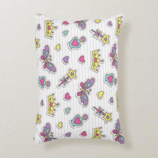 バレエ王女のパターン アクセントクッション (正面(垂直))