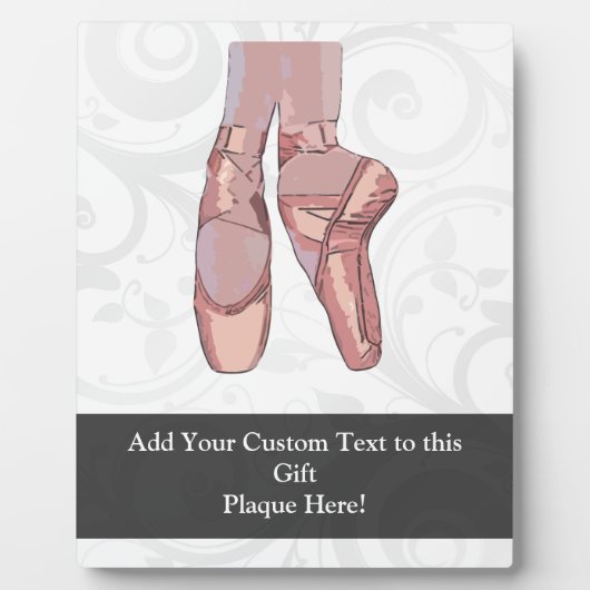 バレエ用スリッパつま先シューズ フォトプラーク (正面)