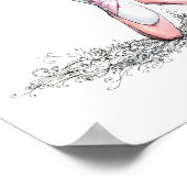 バレエ用スリッパのポスター ポスター (角)