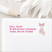 バレエ用スリッパの宛名ラベル ラベル (インサイチュ)