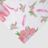 バレエ用スリッパ(デザイン12)デコページ 薄葉紙 (詳細)