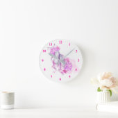 バレエ用スリッパ ラウンド壁時計 (ホーム)