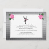 バレエ発表会の招待状 招待状 (正面)