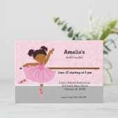 バレエ発表会 招待状 (スタンド正面)