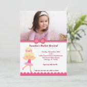 バレエ発表会 招待状 (スタンド正面)