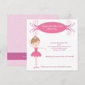 バレエ発表会 招待状 (正面/裏面)