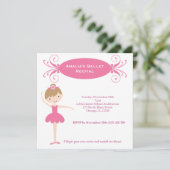 バレエ発表会 招待状 (スタンド正面)