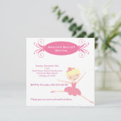 バレエ発表会 招待状 (スタンド正面)