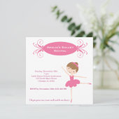 バレエ発表会 招待状 (スタンド正面)