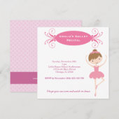 バレエ発表会 招待状 (正面/裏面)