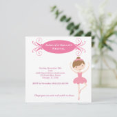 バレエ発表会 招待状 (スタンド正面)