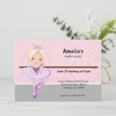 バレエ発表会 招待状 (スタンド正面)