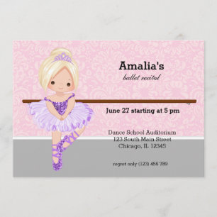 バレエ発表会 招待状